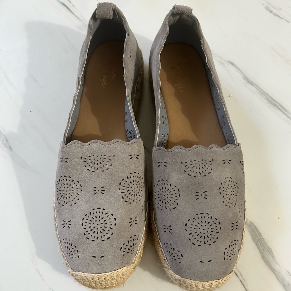 Crown Vintage Gray Espadrille Flats